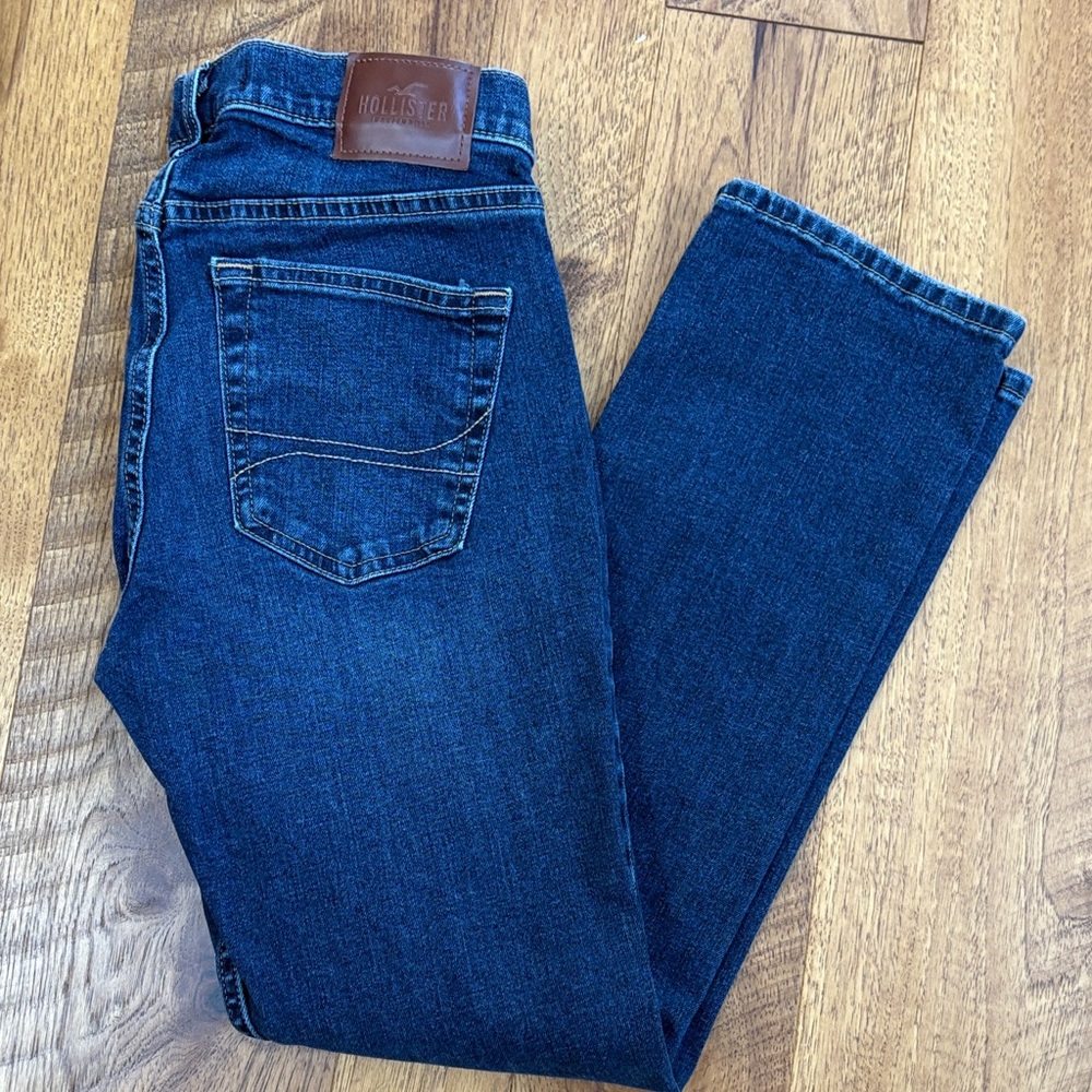 Hollister Men's Dark blue Straight Jeans  Slim straight flex size 30/30